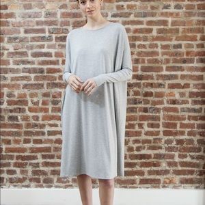 MimuMaxi Frock Square in light gray mimu maxi